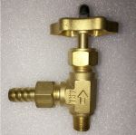 Brass Needle Angle Valve with Corrugated Hose End & Male Thread