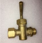 Bronze Drain Cock with Lever Handle and Male & Female Ends