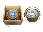 Plastic Magnetic Compass in Wooden Box 