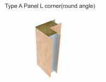 Type A Panel L Corner with Round Angle