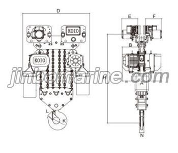 10-04/15-06/20-08/25-10/32-12 HHBB Series Hoist