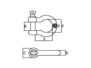 US Type Bow Shackle G209