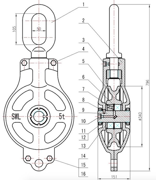14HC-1 5Ton Cargo Block