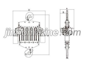 10－04/15－06/20－08/25－10 HHBB Series Kito Electric Chain Hoist