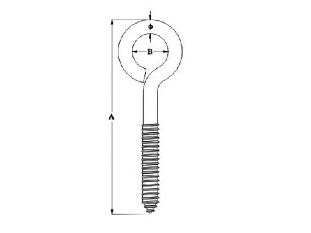 Lag Eye Screw,SS304 OR SS316 - Image 1