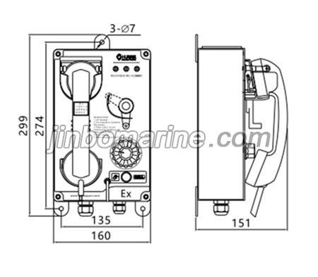 6/12/16/24HSG-2E Explosion-Proof Batteryless Telephone