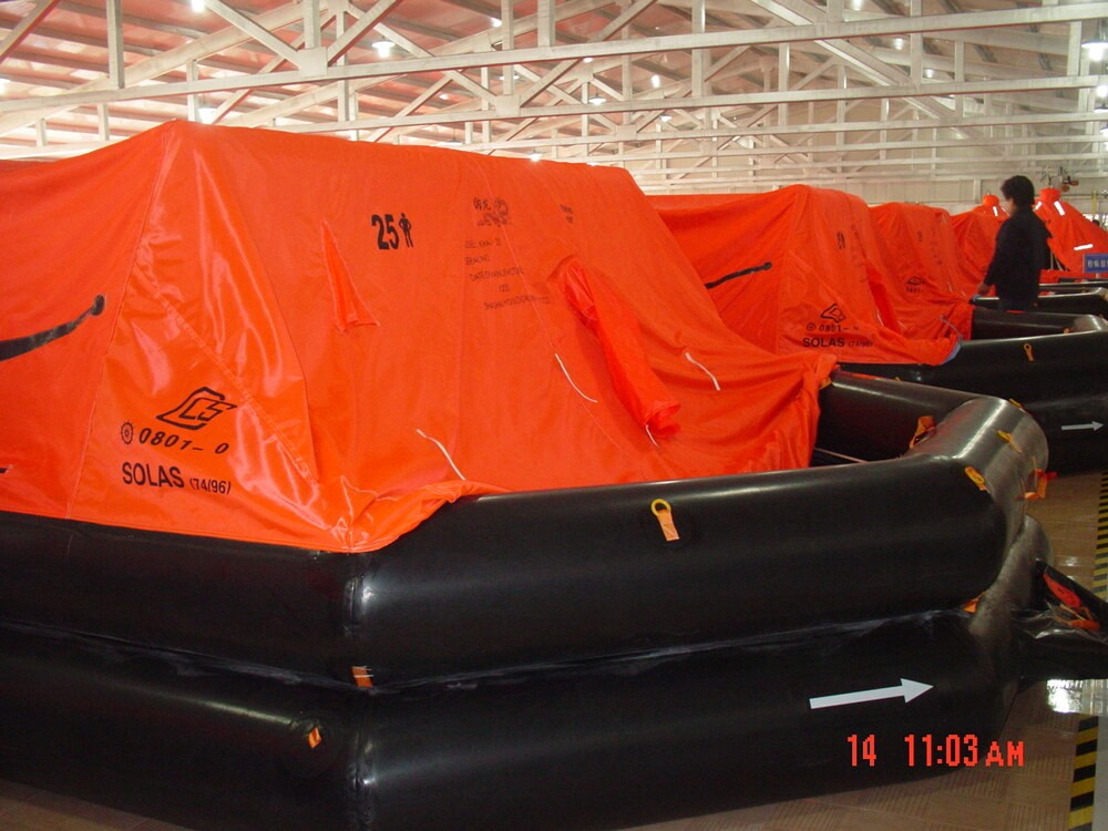 25 Persons Throw Over Board Inflatable Liferaft - Image 2