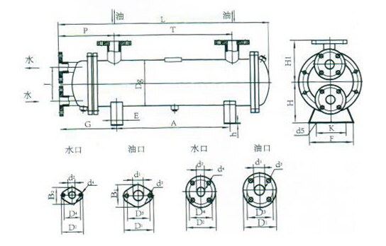 2LQF6W Model Oil Cooler