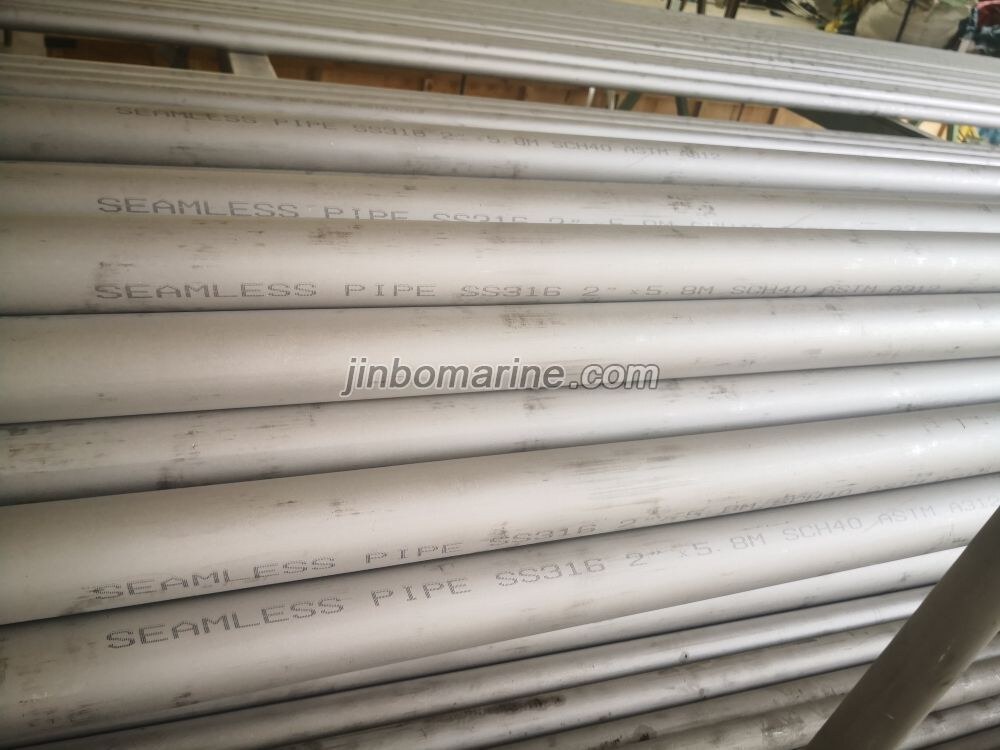 ASTM A312 2inch SCH40 SS316 Stainless Steel Pipe
