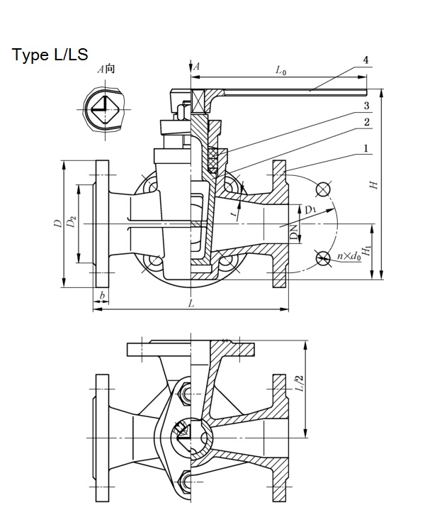 Marine Bronze Flange Packed Cock GB/T593-93