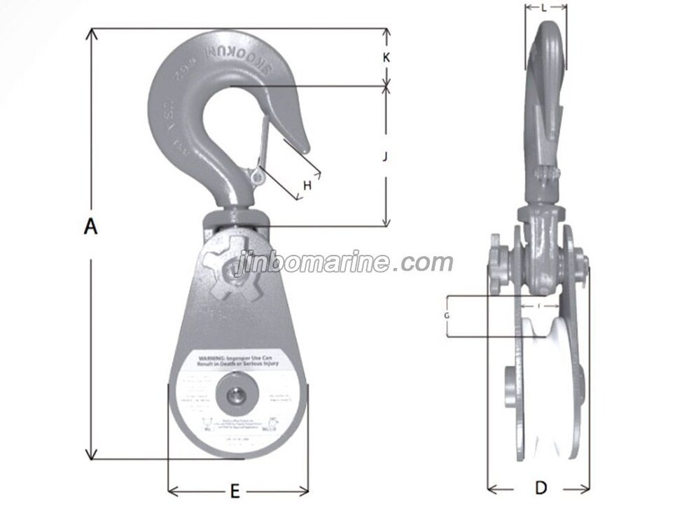 4Ton to 20Ton SWL Alloy Snatch Blocks