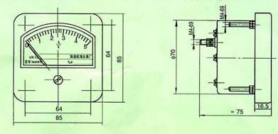 62C12, 63C7 DC Marine Ammeter Voltmeter