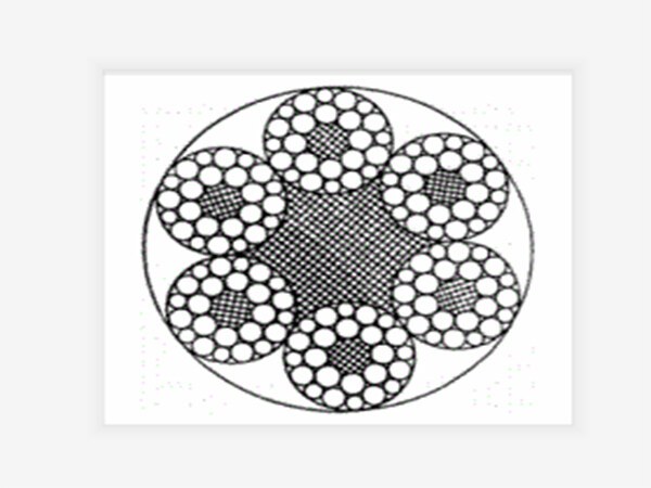 6X24W+7FC Steel Wire Rope