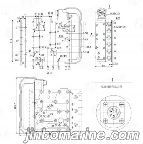 6WG180F Electro-Hydraulic Control Shift Valve