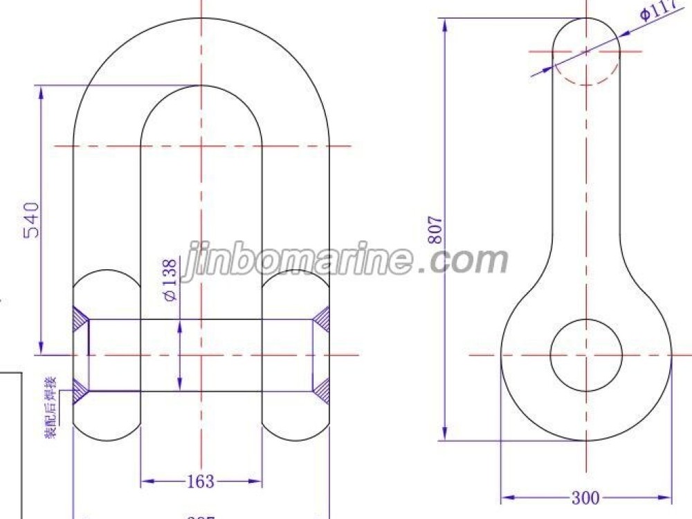 a25 Anchor Shackle for 9000KGS Anchor - Image 1