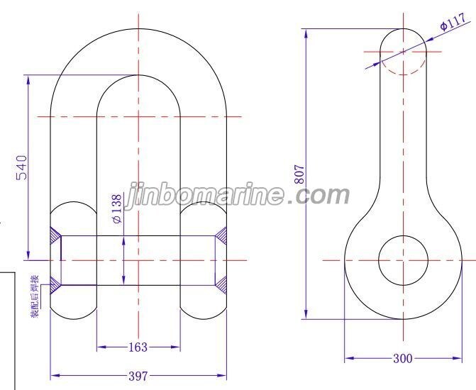 a25 Anchor Shackle for 9000KGS Anchor