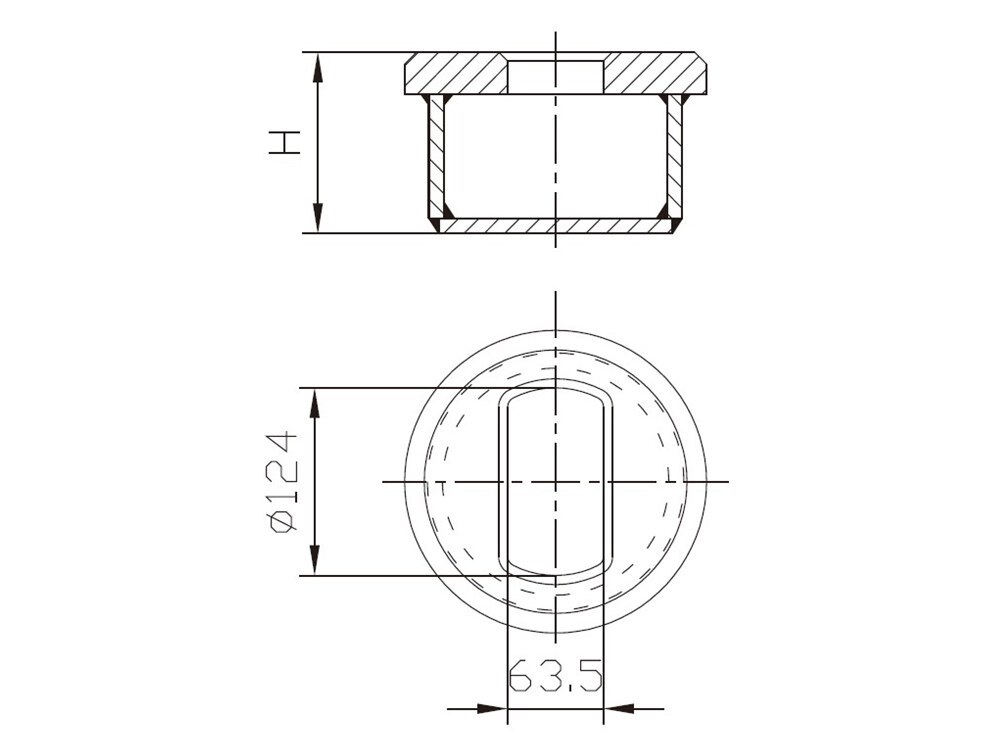 A6-1W SWL 125KN Flush Lifting Foundation