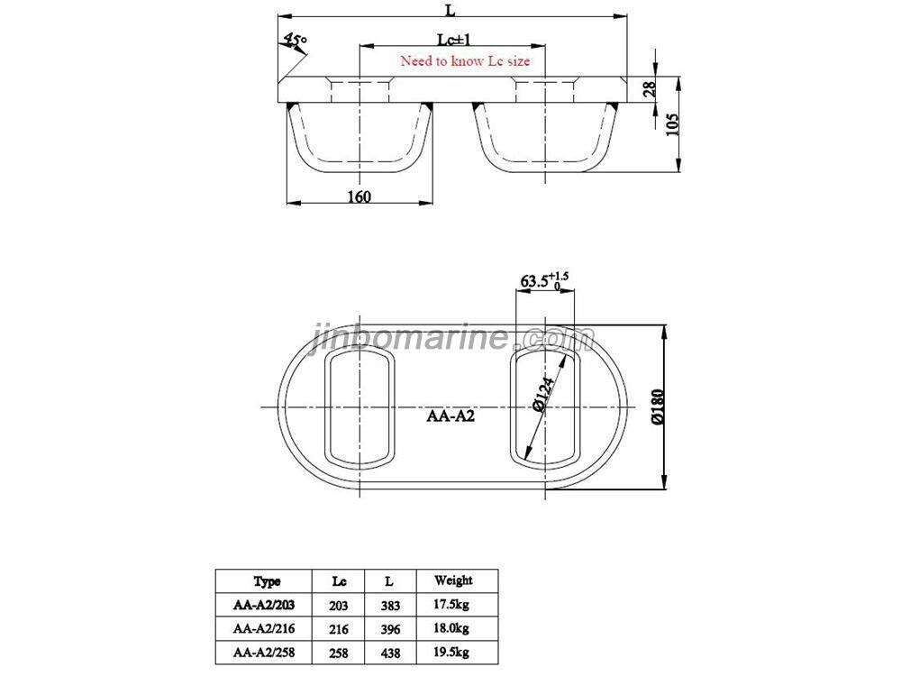 AA-A2 Twistlock Pocket For Container Lashing