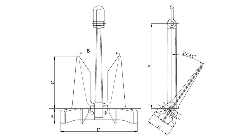 AC-14 Stockless Anchor