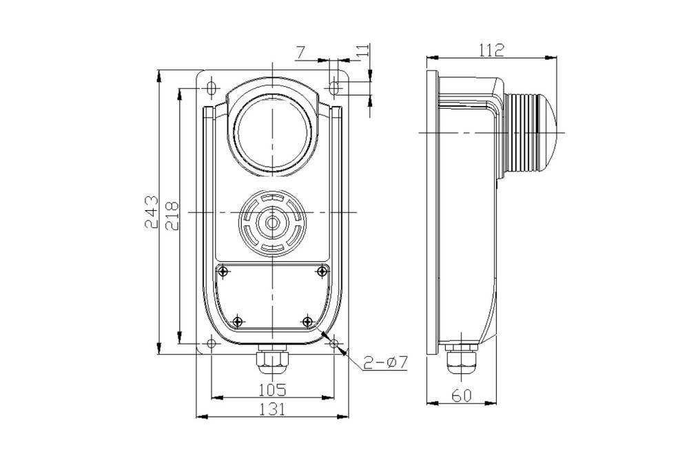 AL60-A6N3-A Audible Visual Alarm