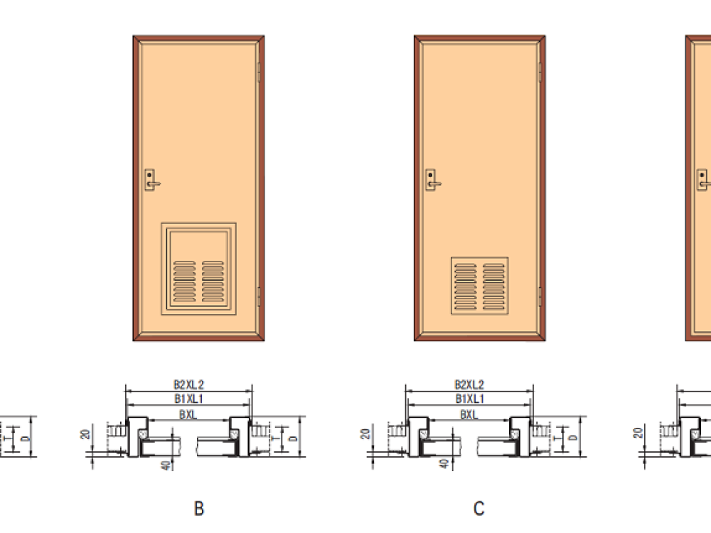 Aluminum Hollow Cabin Door - Image 2