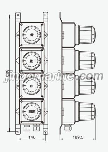 BBJ-844 Status Warning Light(4 lights)