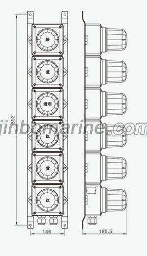 BBJ-845 Status Warning Light(6 lights)