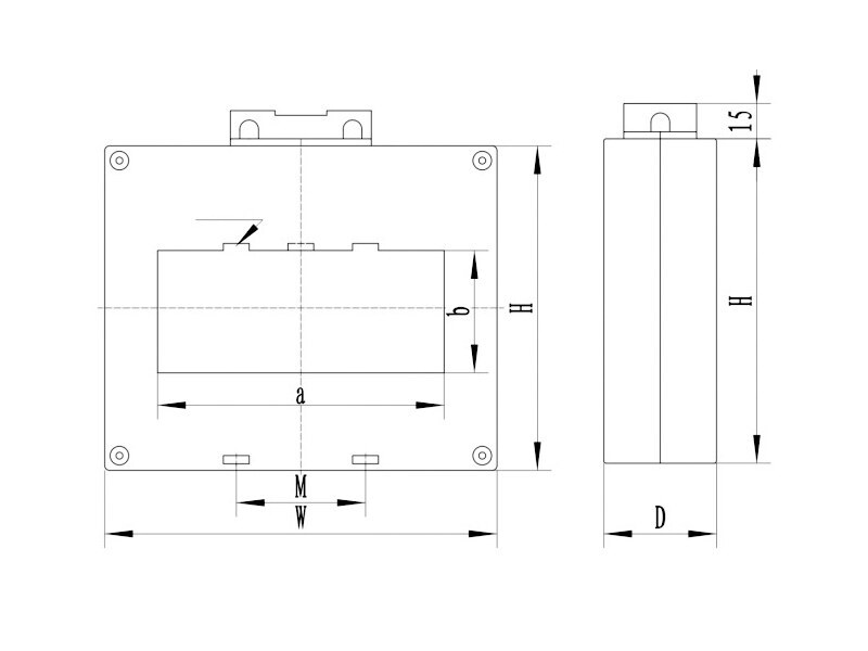 BH-0.66TH II Special Size Marine Current Transformer