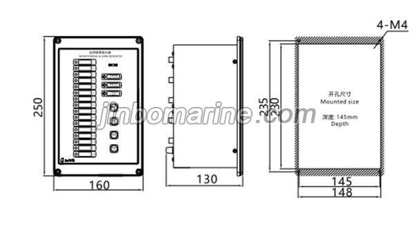 BJF-16Q Monitoring Alarm Repeater