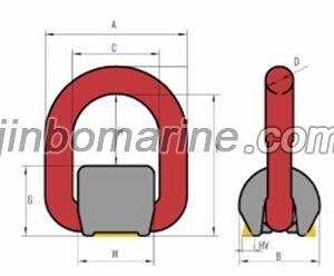 BLT085 G80 Weld-on Lifting Point