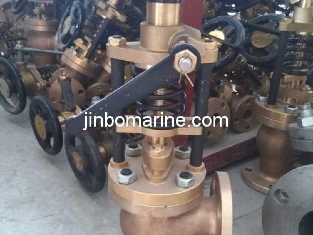 Marine Bronze Angle Emergency Shut-Off Valve JIS F7399 5K - Image 1