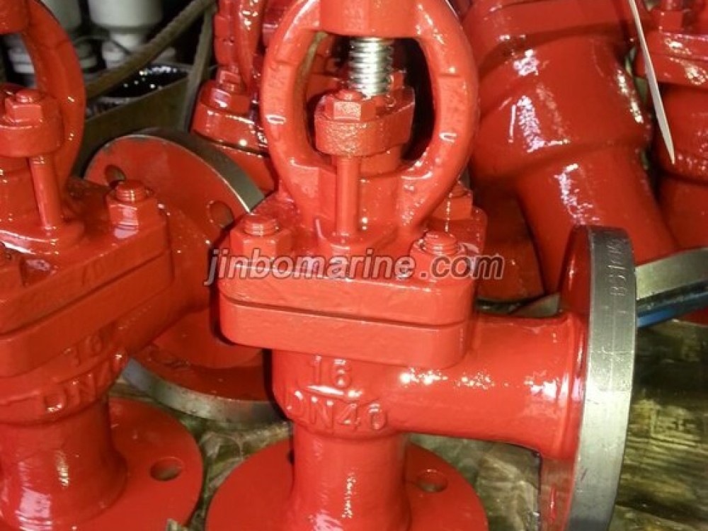 Marine Cast Iron Angle Globe Valve GB/T590-2008 Type B/BS - Image 1