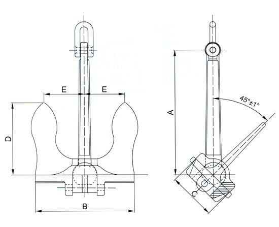 Baldt Stockless Anchor