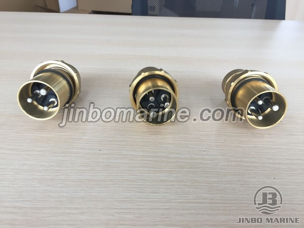 Brass Watertight 3-pins Plug - Image 1