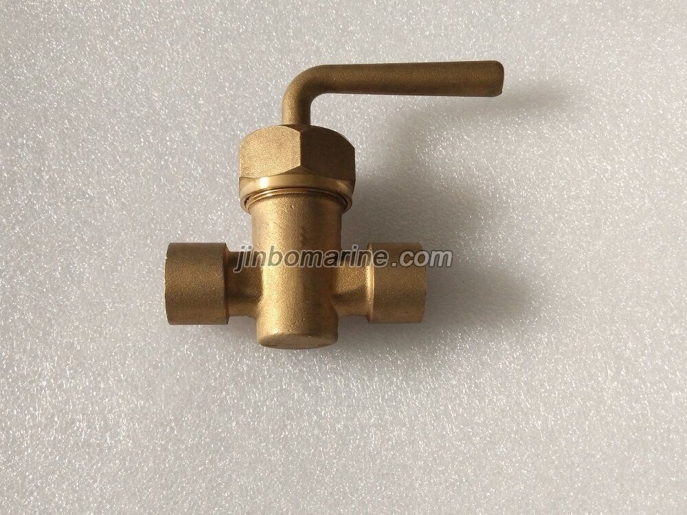 Bronze Meter Cock with Lever Handle & Female Ends - Image 1