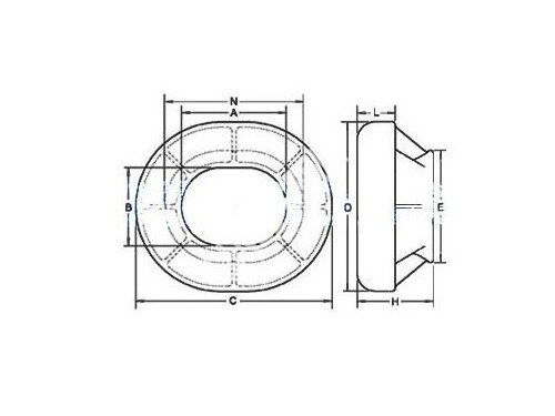 EU Type Bulwark Mounting Chock