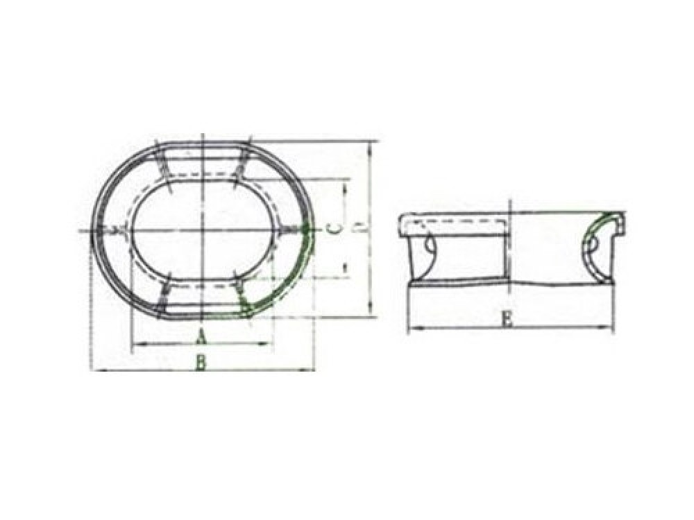 JIS F 2007-1976 A Type Bulwark Mounted Mooring Chock - Image 4
