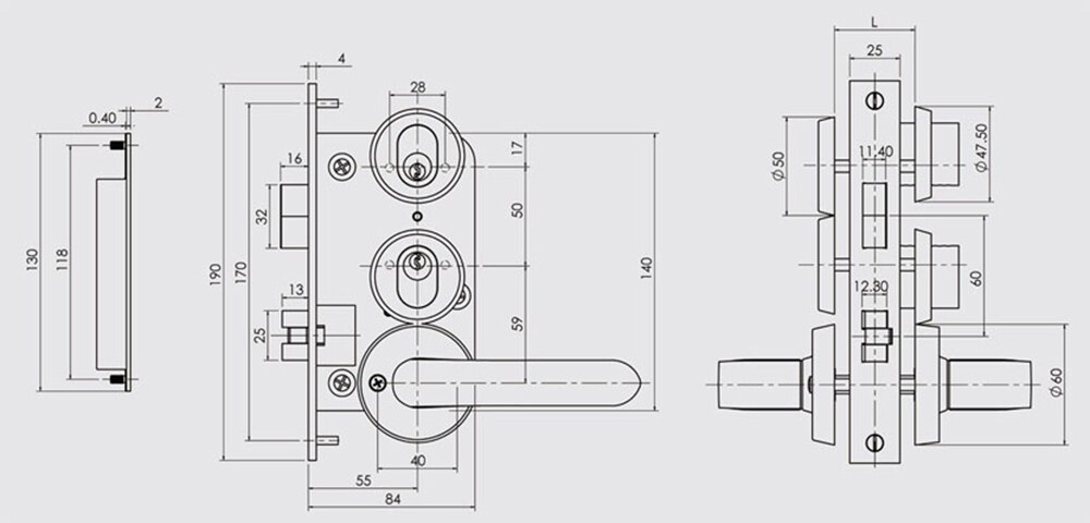 C-1A Fire Portection Vessel Door Lock