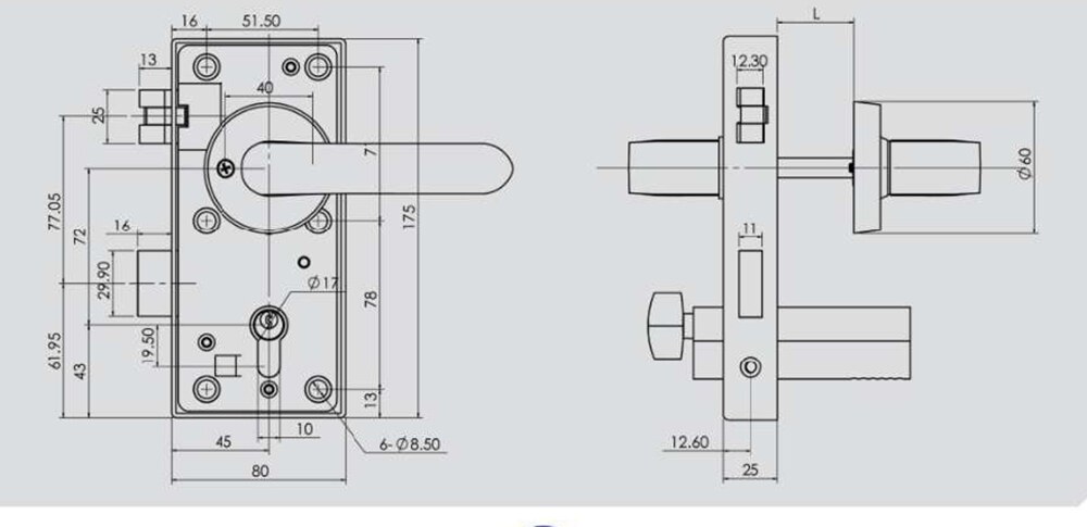 C-2B Fire Protection Vessel Door Lock