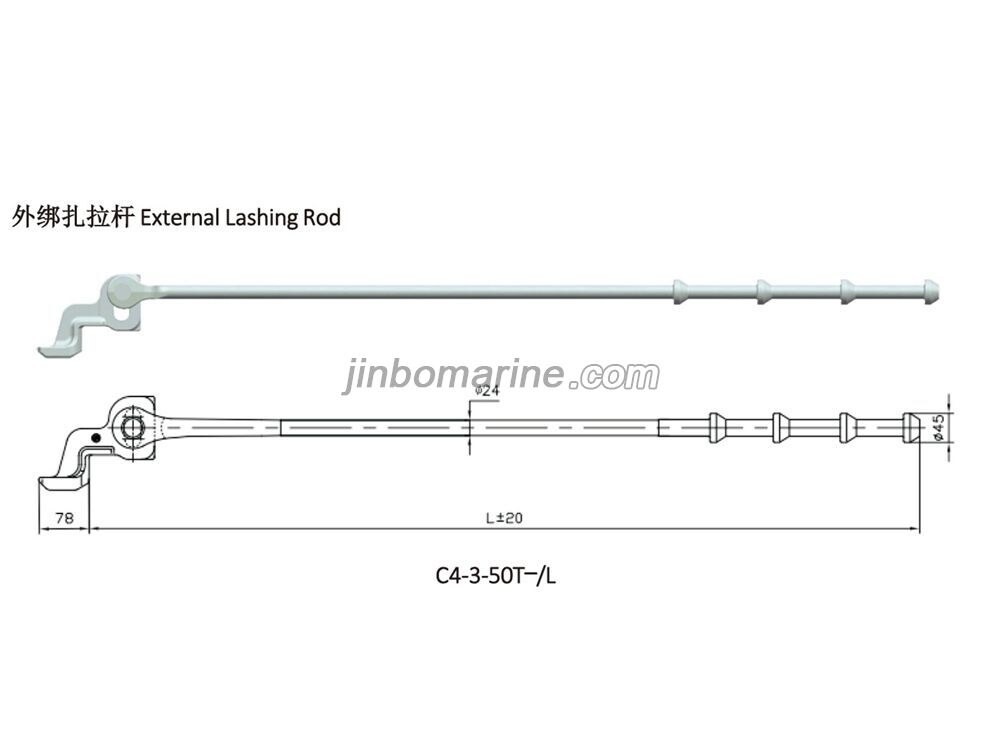 C4-3-50T-L External Lashing Rod - Image 1