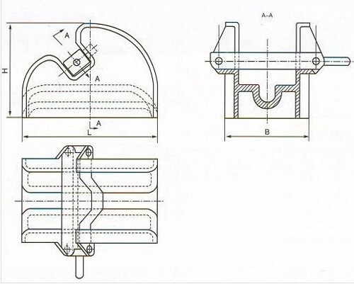 CB286-84 Cast Steel Lever Chain Stopper
