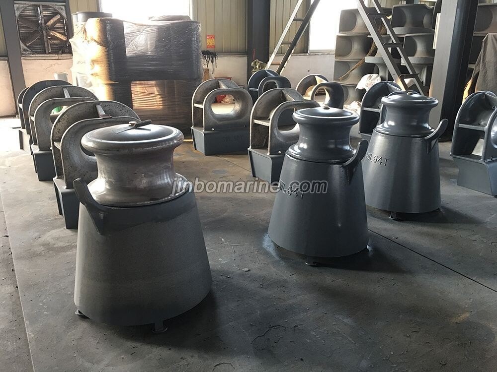 CB436-2000 A Type Cleat Fairlead With Single Roller - Image 3