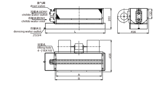 CFP Marine Vertical Open Mounted Fan Coil Unit