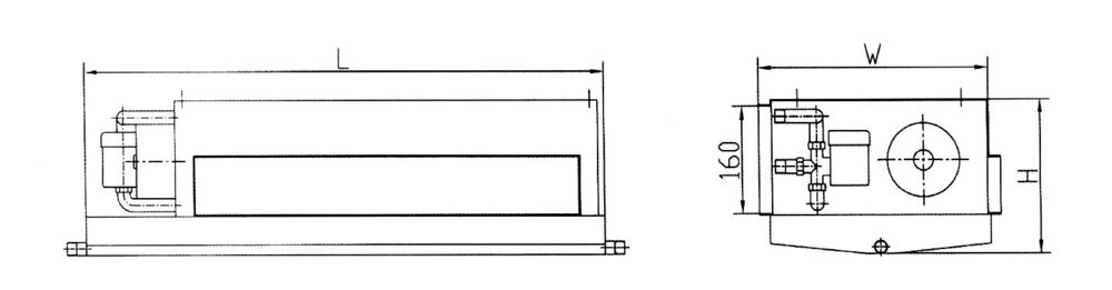 CFP-WAB Super Thin Horizontal Hidden Type Fan Coil