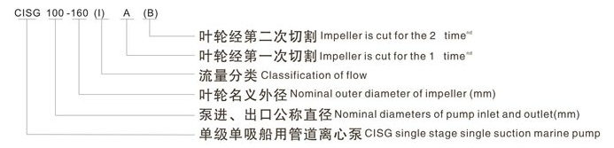 CISG Single Stage Single Suction Marine Pipeline Centrifugal Pump