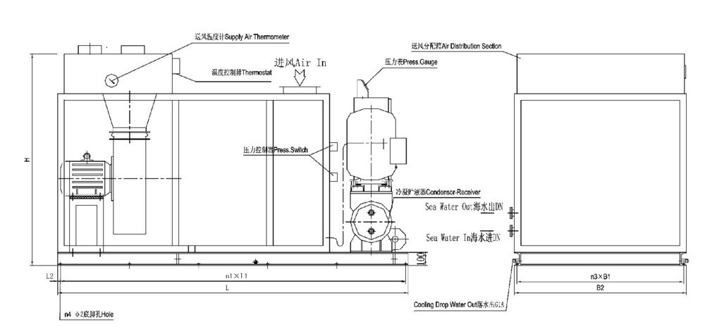 CJKR-105 Marine Packaged Air Conditioning Unit