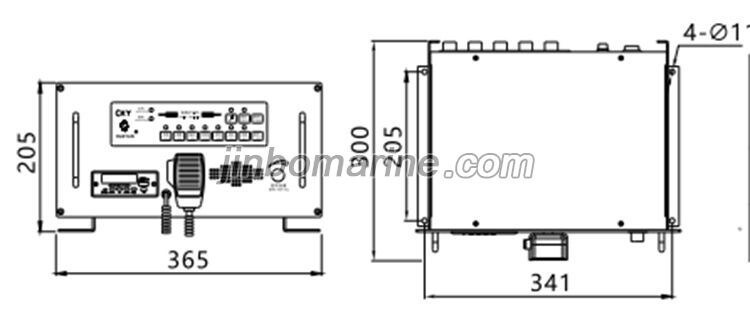 CKY-1T/C Dask Type Marine Public Address Amplifier