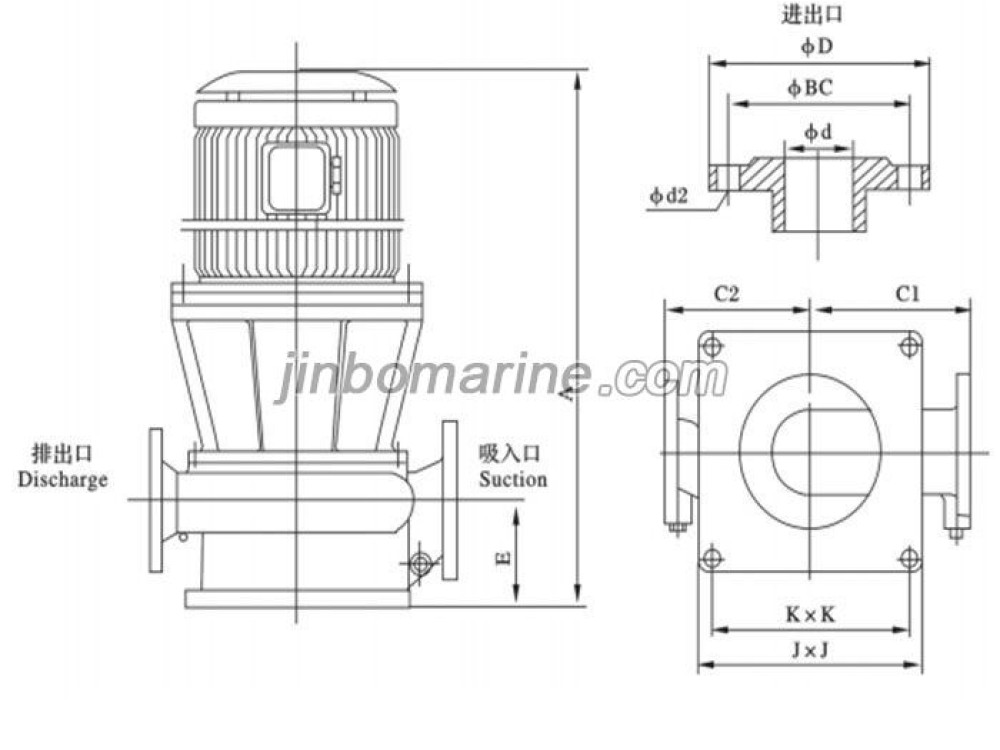 CLH series vertical centrifugal marine pumps - Image 1