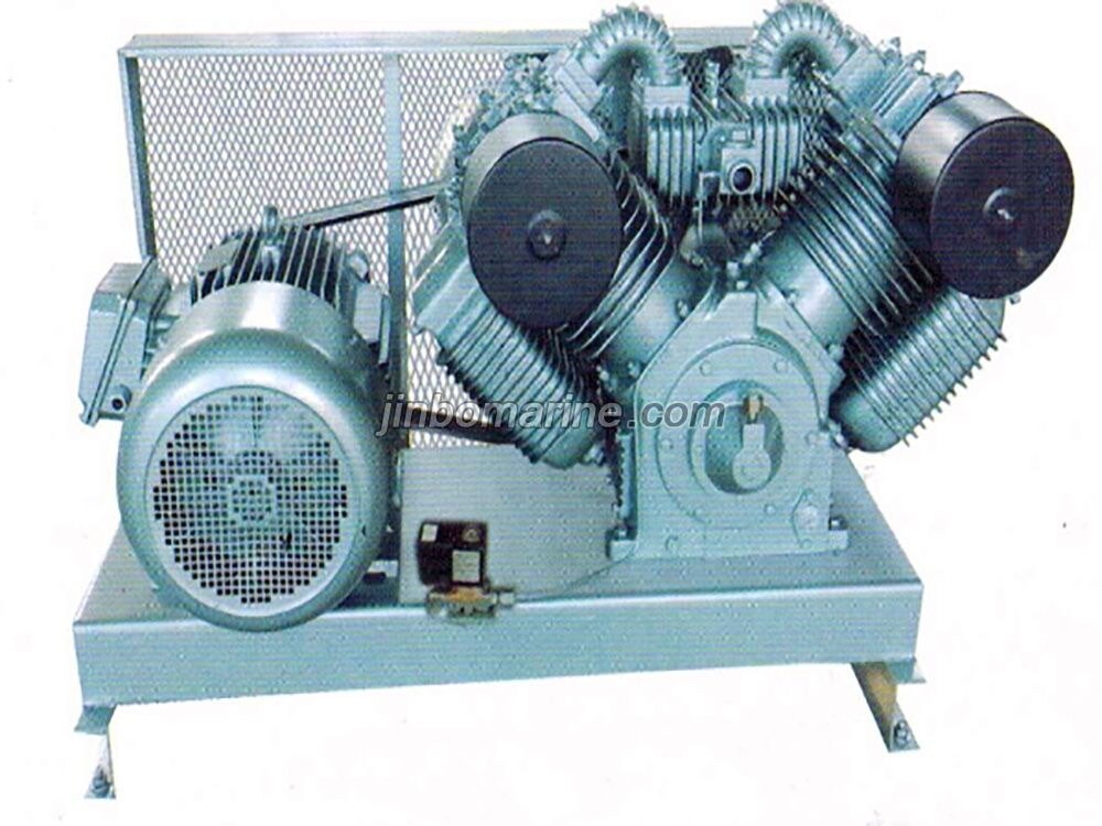 CVF-120/10 Belt Driven Air Cooled Marine Air Compressor - Image 1