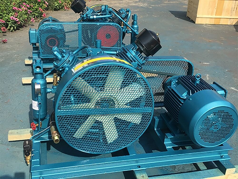 CVF-40/30 Belt Driven Air Cooled Marine Air Compressor - Image 1